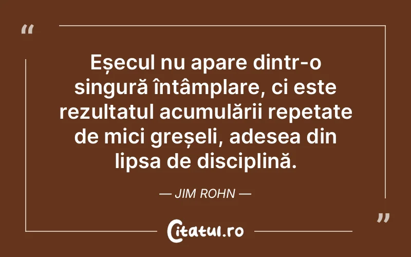 Citat Jim Rohn - citate viata