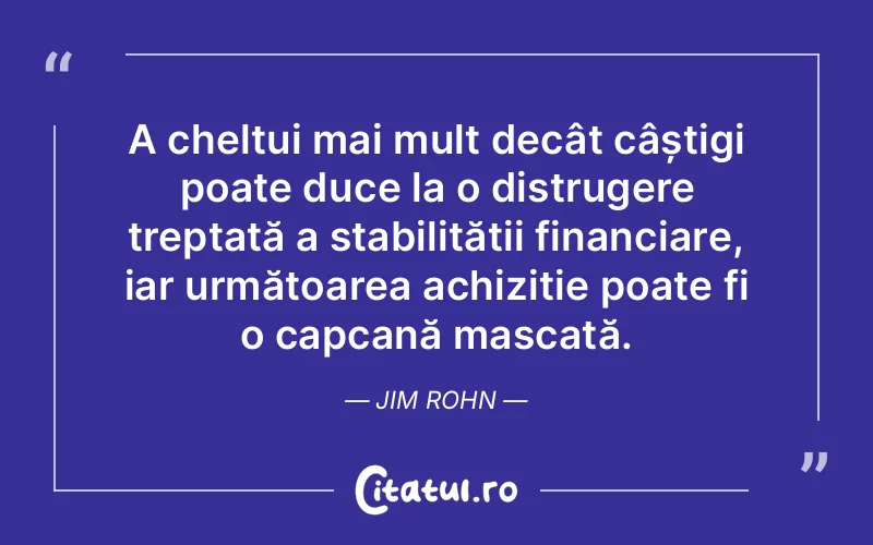 Citat Jim Rohn - citate viata