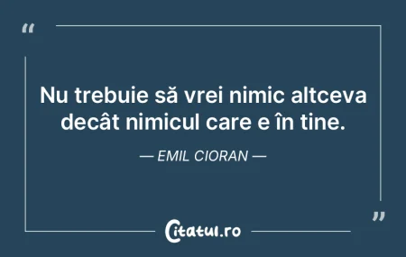 Banii iti permit sa nu faci lucrurile ca...