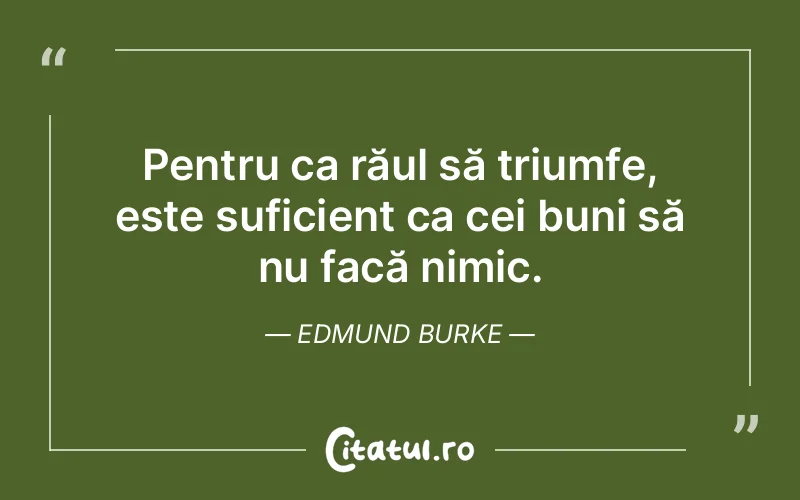 Citat Edmund Burke - citate viata