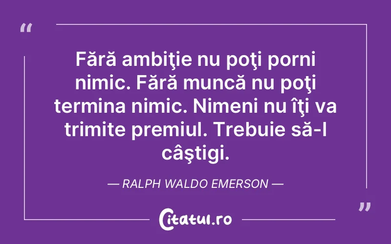 Citat Ralph Waldo Emerson - citate viata