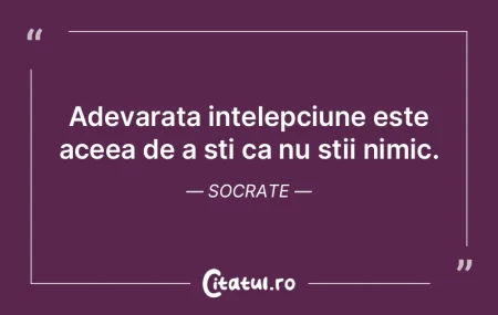 A nu gândi nimic, a nu vrea nimic, a nu...