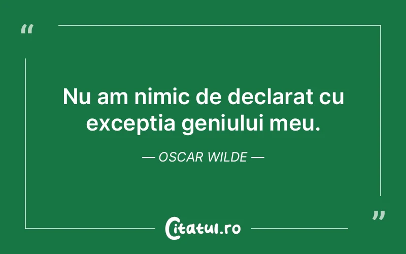 Citat Oscar Wilde - citate viata