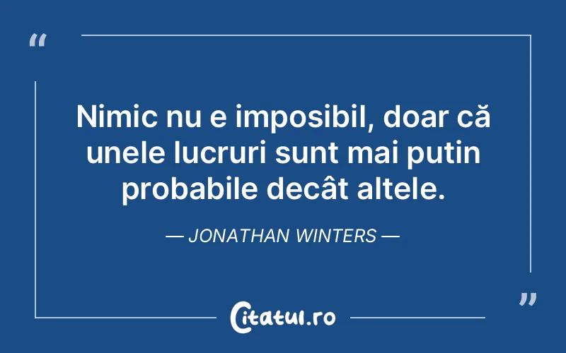 Citat Jonathan Winters - citate viata