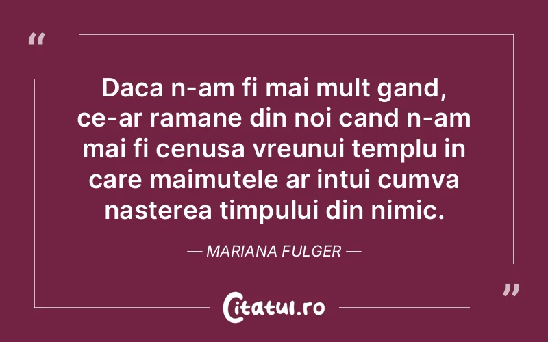 Citat Mariana Fulger - citate viata