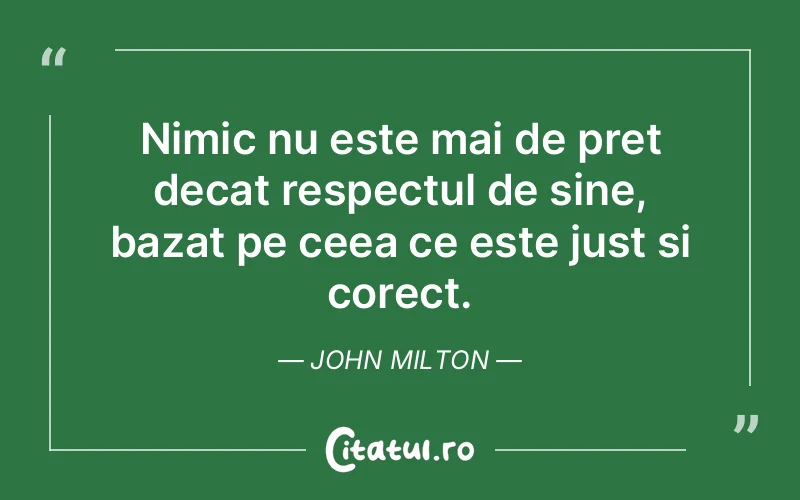 Citat John Milton - citate viata