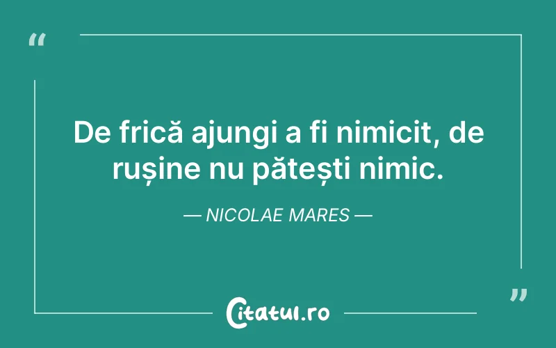Citat Nicolae Mares - citate viata