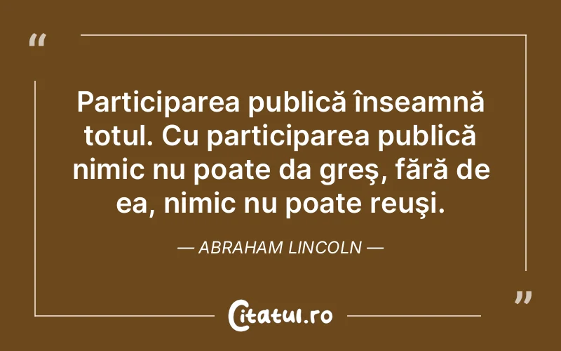 Citat Abraham Lincoln - citate viata