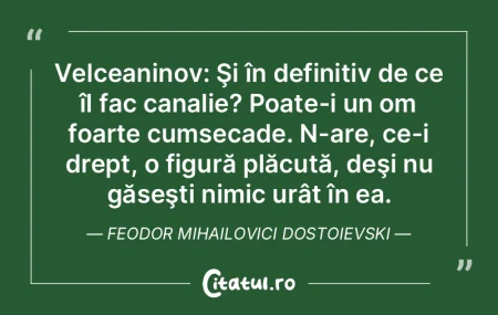 Sunt un parazit, şi nimic mai mult! Feo...