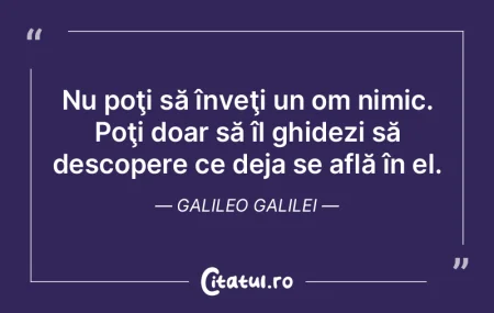 Nu spune nimic bun despre tine, căci ni...