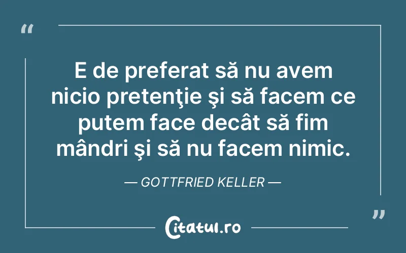 Citat Gottfried Keller - citate viata