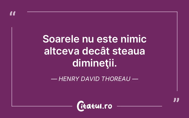 Citat Henry David Thoreau - citate viata