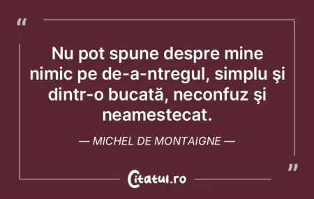 E plăcut să te naşti într-un veac de...