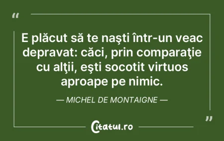 Nici chiar mărinimia nu se potriveşte ...
