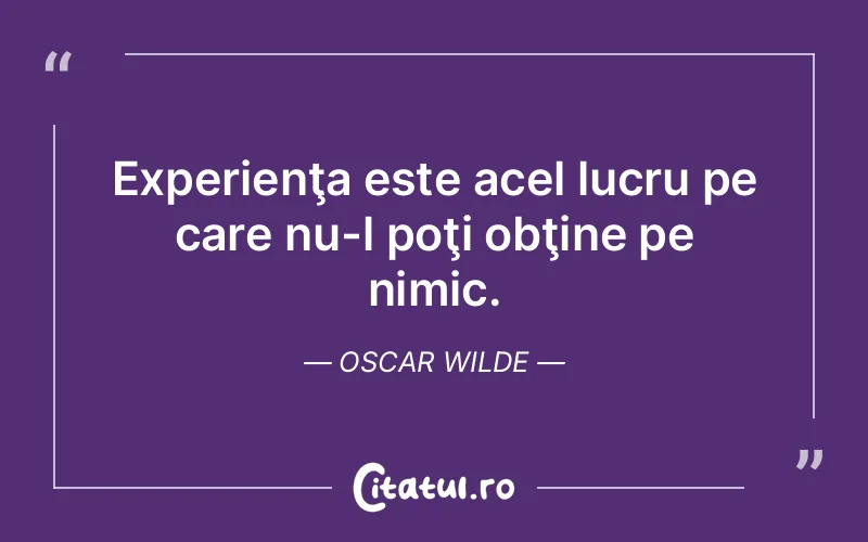 Citat Oscar Wilde - citate viata