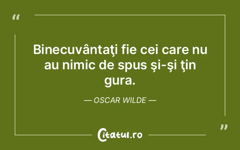 Citat Oscar Wilde - citate viata