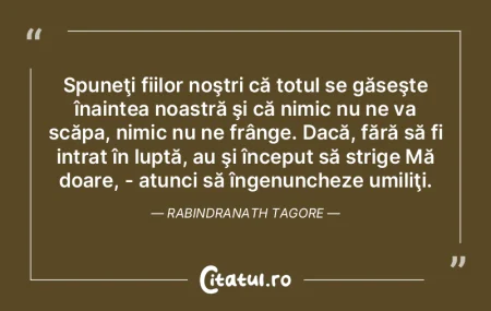 Simţământul că facem ceva atunci câ... Simţământul că facem ceva atunci câ...