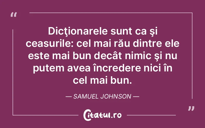 Citat Samuel Johnson - citate viata