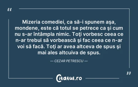 Când toţi sunt egali, toţi sunt nimic...