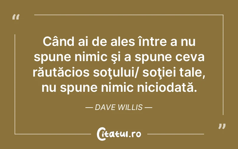 Citat Dave Willis - citate viata