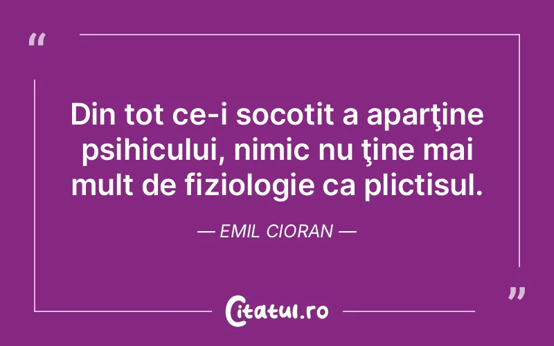 Citat Emil Cioran - citate viata