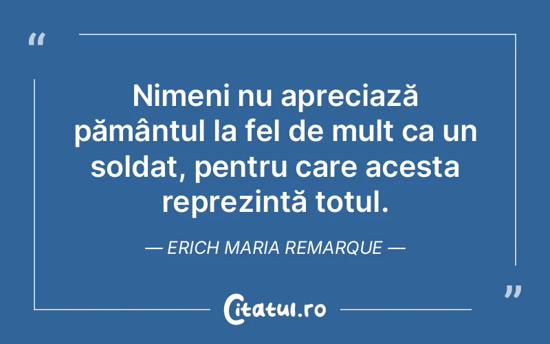 Citat Erich Maria Remarque - citate viata