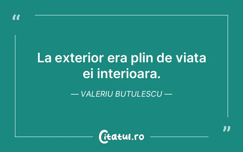 Citat Valeriu Butulescu - citate viata