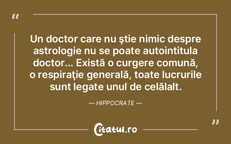 Citat Hippocrate - citate viata