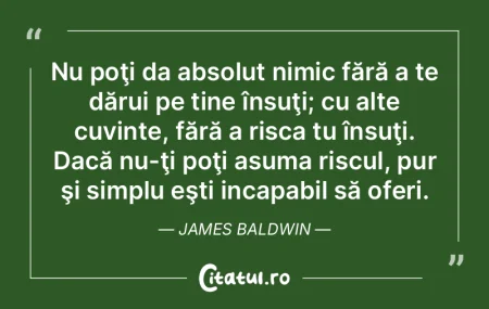 În cele din urmă nu există nimic care...