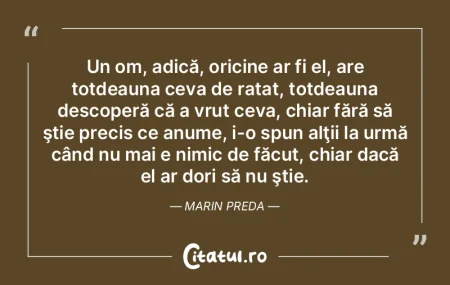 Nimic nu este mai tragic decât să înt...