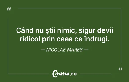 Cine crede că nu are nimic de pierdut, ... Cine crede că nu are nimic de pierdut, ...