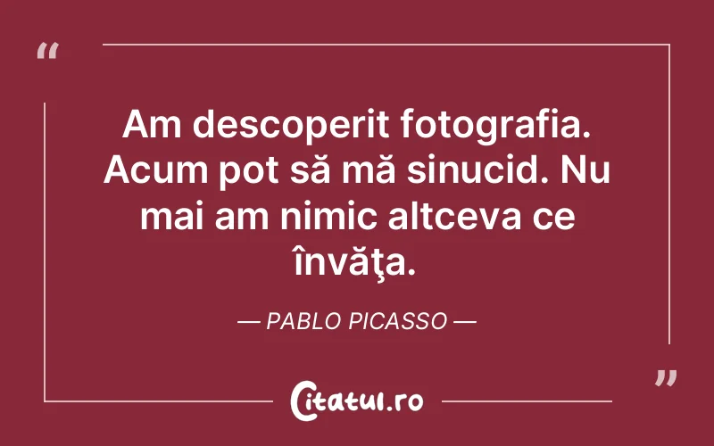 Citat Pablo Picasso - citate viata