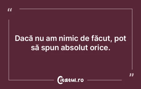 Nu poţi să obligi un om să facă altc...