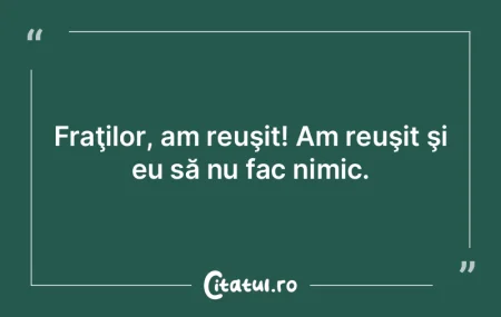 Nu am nimic pe conştiinţă sau am uita... Nu am nimic pe conştiinţă sau am uita...