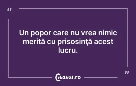 Conducătorii vor să ne omoare, făcân...