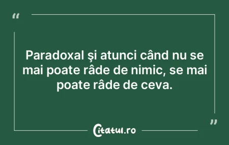 Politica? Să nu asculţi nimic, până ...
