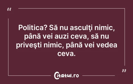 Mulţi au impresia că, după înţelege...