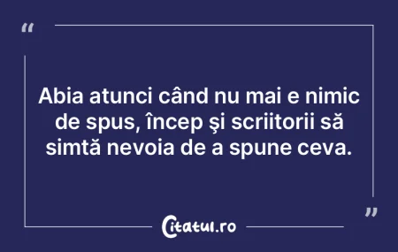 Cel care nu poate primi nimic, are măca...