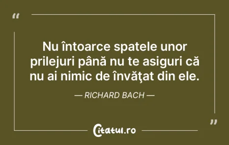 A nu acționa deloc poate fi mult mai ob...
