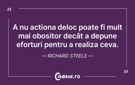 În viaţă nu trebuie să regreţi nimi...