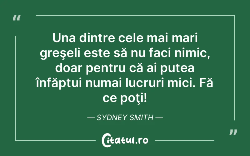 Citat Sydney Smith - citate viata