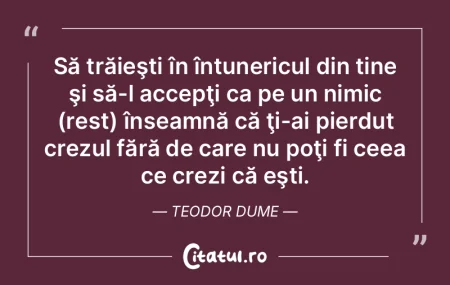 Frumuseţea fără puţină demnitate nu...