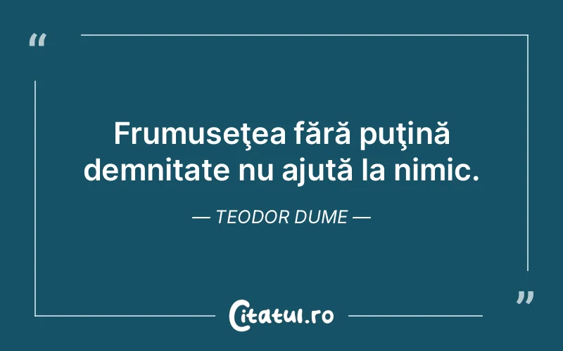 Citat Teodor Dume - citate viata