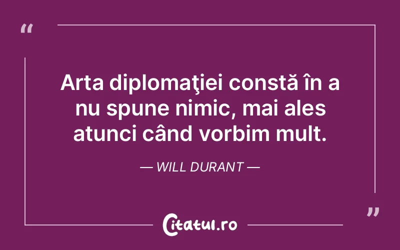 Citat Will Durant - citate viata