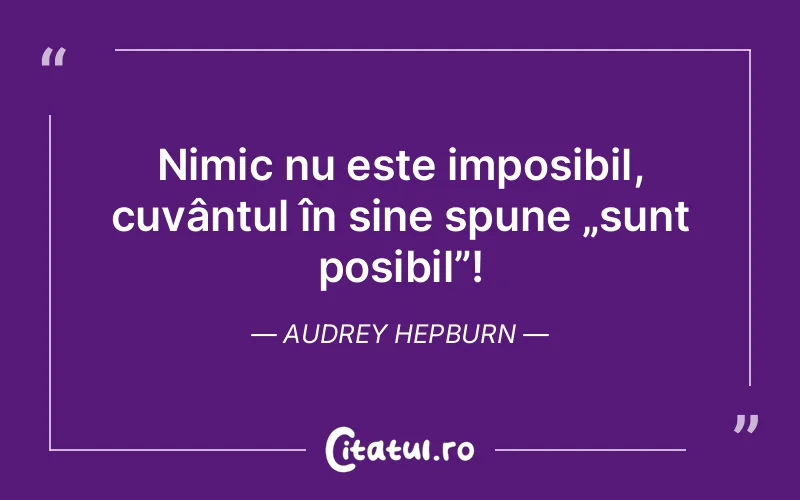 Citat Audrey Hepburn - citate viata