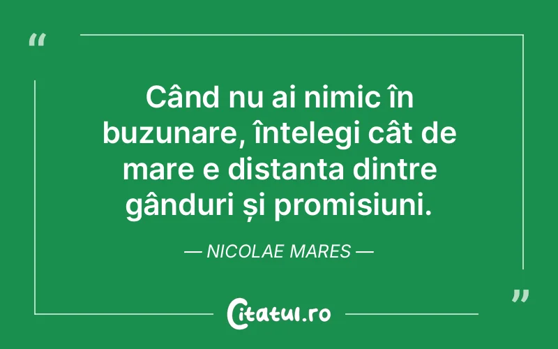 Citat Nicolae Mares - citate viata
