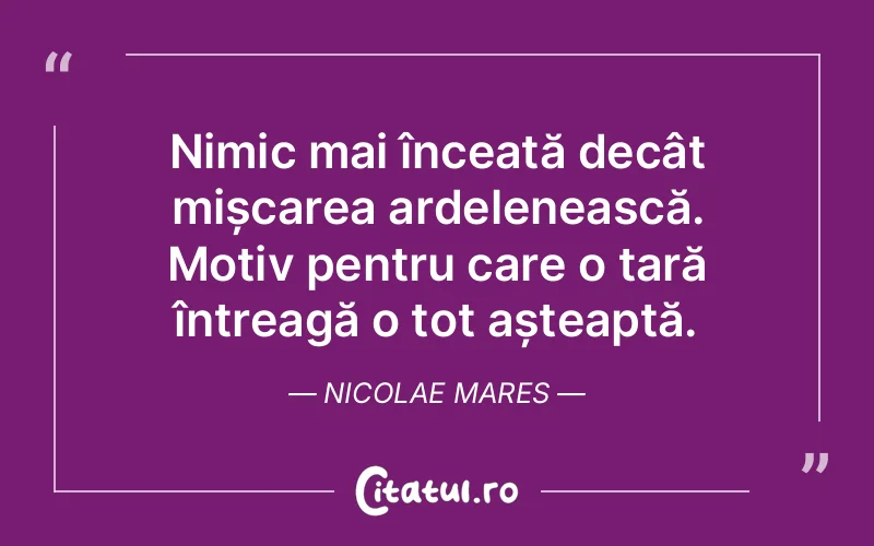 Citat Nicolae Mares - citate viata