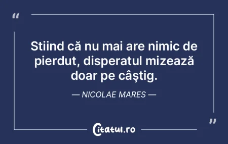 Nu există nimic permanent în afară de...