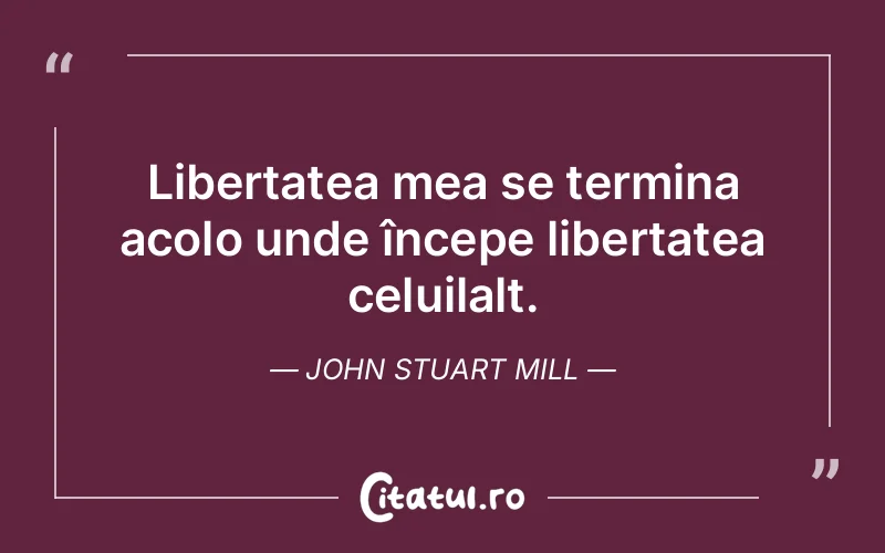Citat John Stuart Mill - citate viata