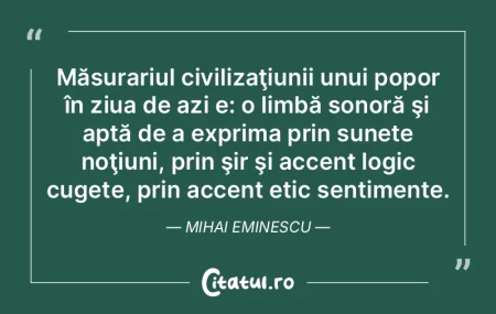 Ţie, popor ingrat, nu-ţi va rămâne n...